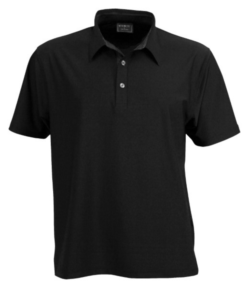 Picture of Stencil Mens Argent Short Sleeve Polo Shirt