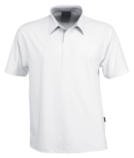 Picture of Stencil Mens Argent Short Sleeve Polo Shirt