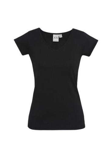 Picture of Biz Collection Ladies Viva Stretch V-Neck Tee