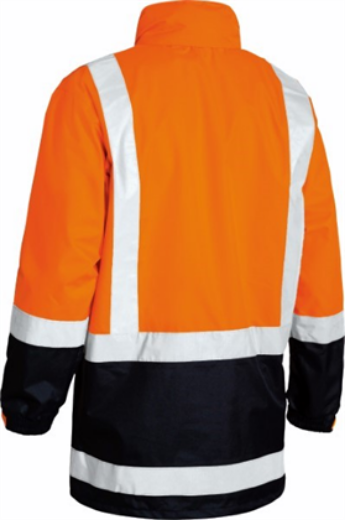 Picture of Bisley Rain Jacket with H Pattern Reflective Tape