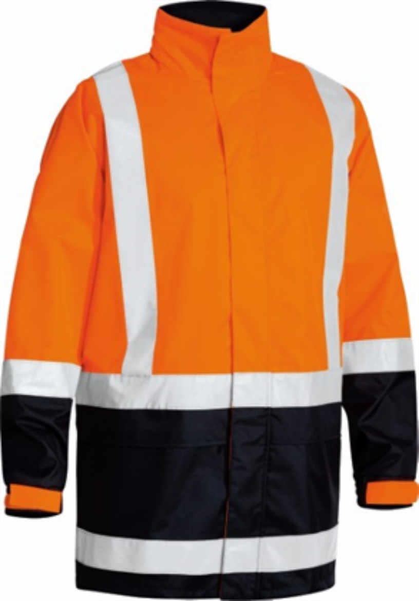 Picture of Bisley Rain Jacket with H Pattern Reflective Tape