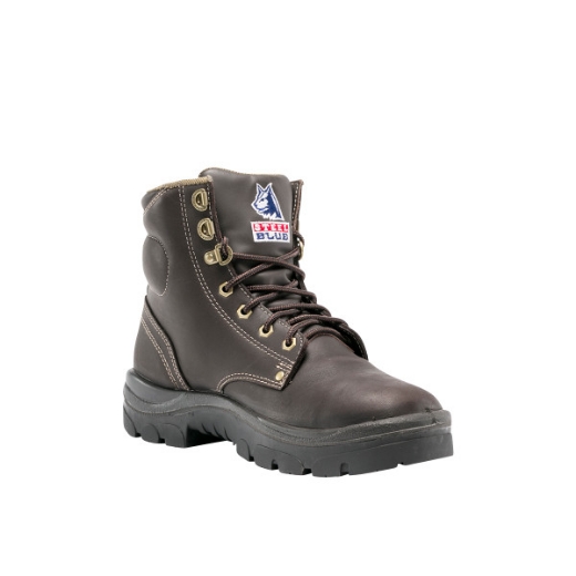 Picture of Steel Blue Argyle Lace up Boot TPU Sole Non Safety