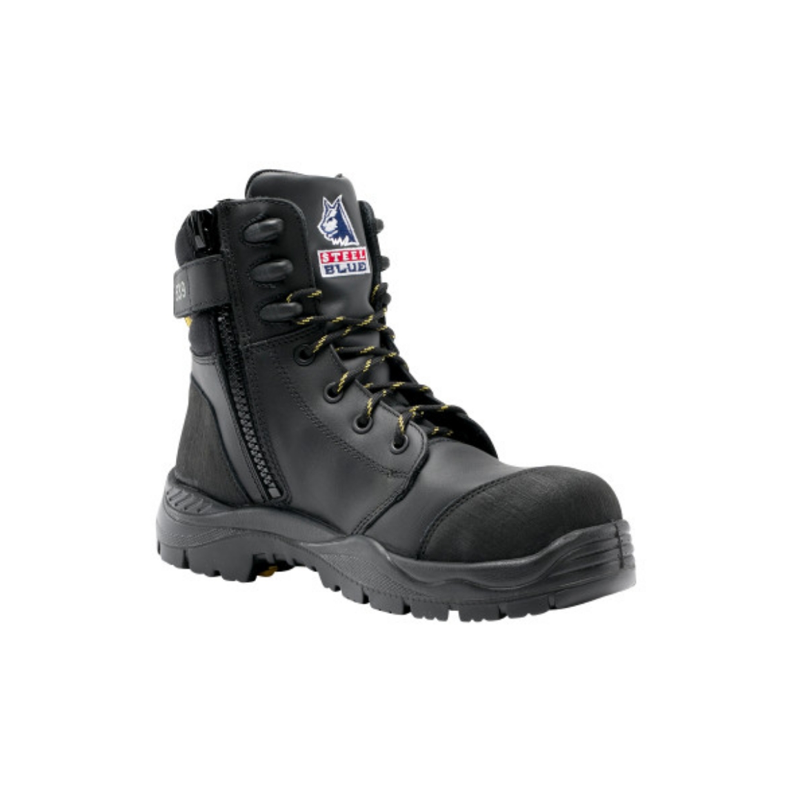 Picture of Steel Blue Torquay Lace up Boot Nitrile Sole/ Electrical Hazard
