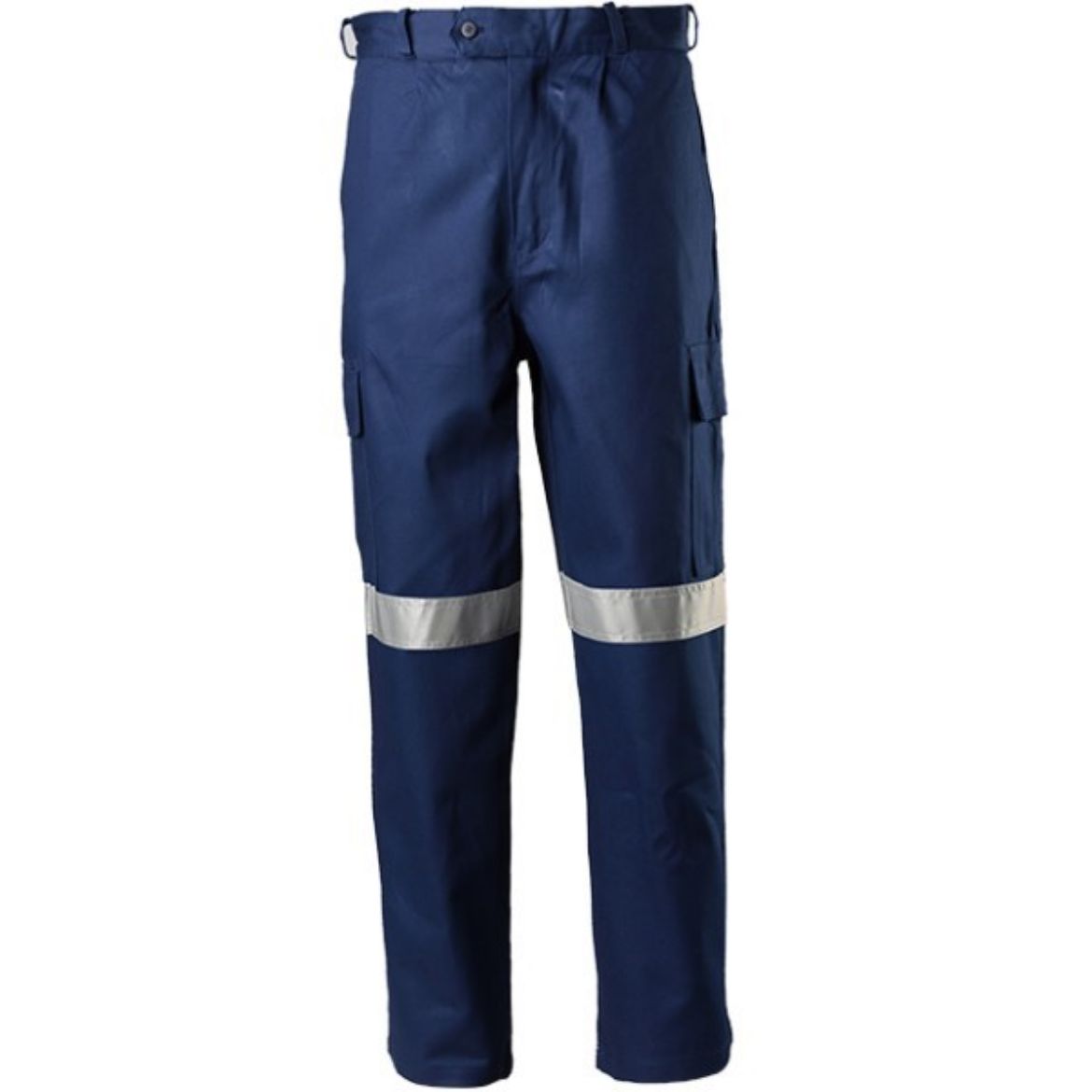 Picture of Cotton Drill Cargo Trouser Reflective Tape Navy