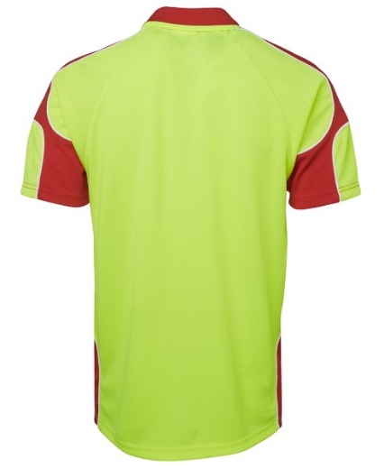 Picture of JB's Hi Vis Arm Panel Polo Shirt Short Sleeve 100% Polyester 2 Tone