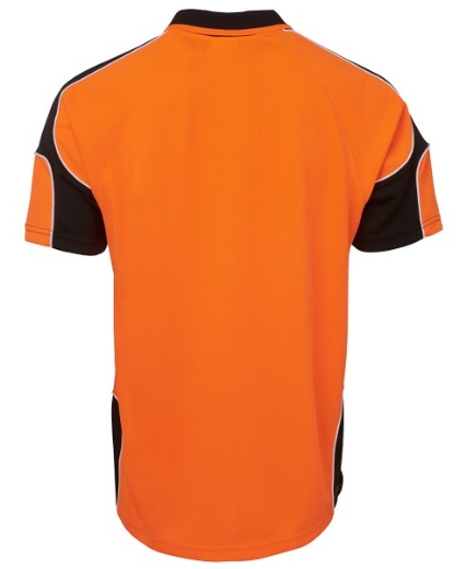 Picture of JB's Hi Vis Arm Panel Polo Shirt Short Sleeve 100% Polyester 2 Tone