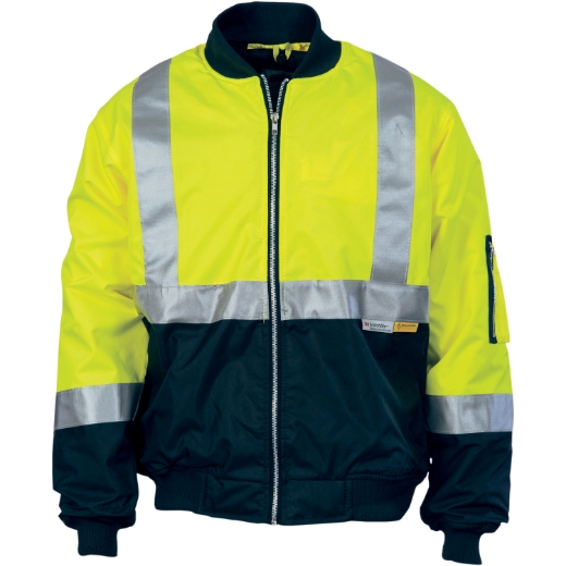Picture of DNC Flying Jacket Polyester/PU Waterproof H Pattern Reflective Tape 2 Tone