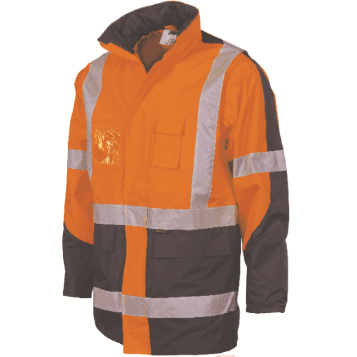 Picture of DNC Rain Jacket Polyester PVC X Pattern Reflective Tape