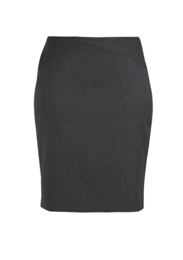Picture of Biz Corporates Ladies Chevron Band Wool Stretch Skirt