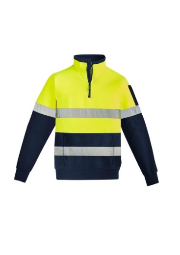 Picture of Syzmik Unisex Hi Vis 1/4 Zip Pullover - Hoop Taped