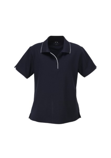 Picture of Biz Collection Ladies Elite Polo Shirt Self Check 100% Bizcool breathable polyester