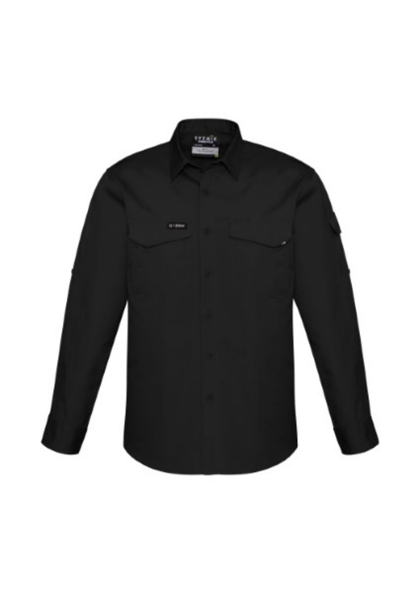 Picture of Syzmik Mens Rugged Cooling Shirt 100% Cotton Ripstop Long Sleeve