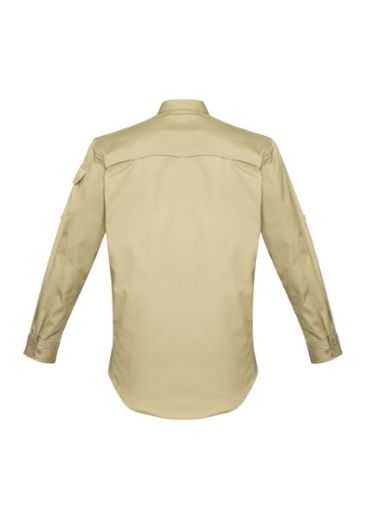 Picture of Syzmik Mens Rugged Cooling Shirt 100% Cotton Ripstop Long Sleeve