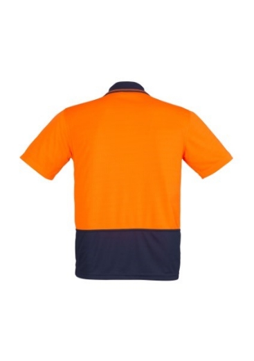 Picture of Syzmik Unisex Hi Vis Basic Spliced Polo Shirt 100% Polyester Short Sleeve