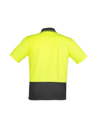 Picture of Syzmik Unisex Hi Vis Basic Spliced Polo Shirt 100% Polyester Short Sleeve