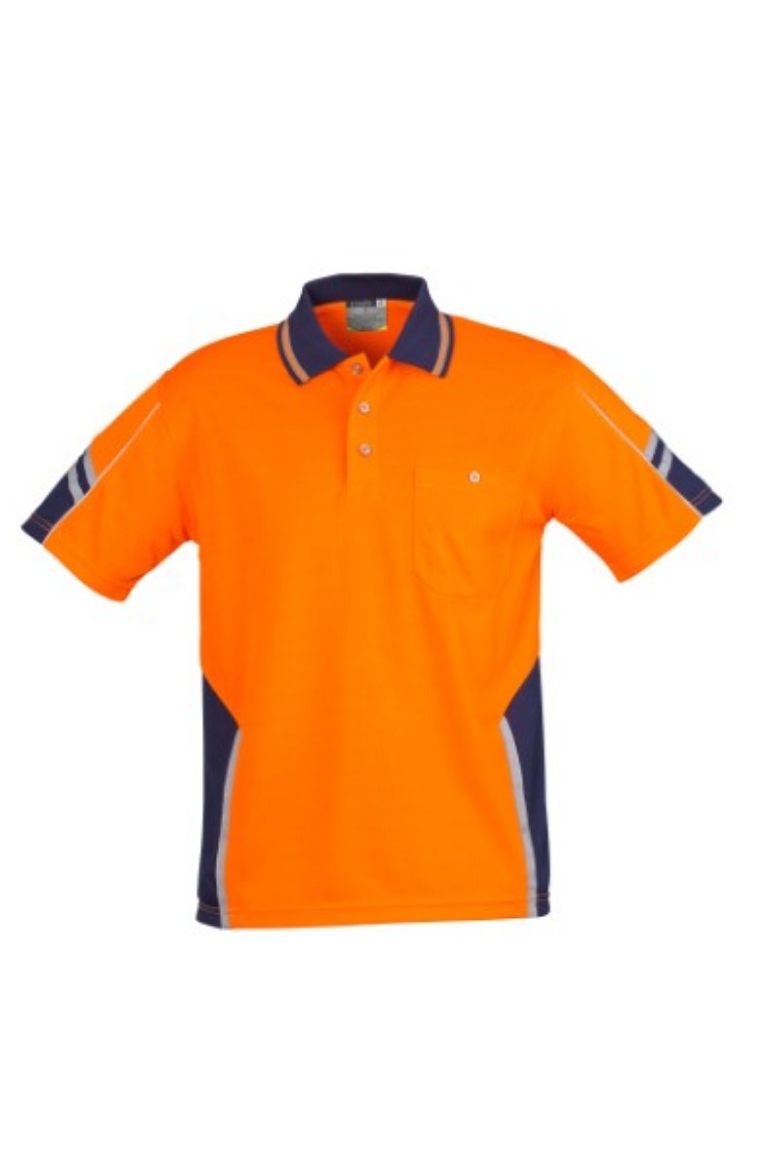 Picture of Syzmik Mens Squad Polo Shirt 100% Polyester Short Sleeve