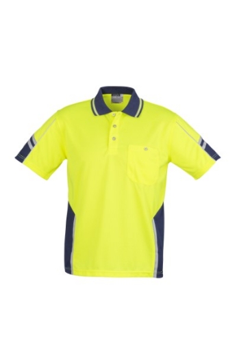 Picture of Syzmik Mens Squad Polo Shirt 100% Polyester Short Sleeve