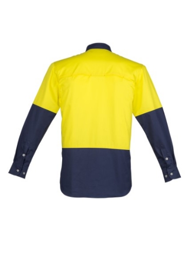 Picture of Syzmik Mens Shirt Mid Weight Cotton Twill Long Sleeve