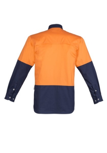 Picture of Syzmik Mens Shirt Mid Weight Cotton Twill Long Sleeve