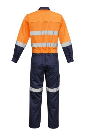 Picture of Syzmik Mens Lightweight Cotton Drill Overalls with Reflective Tape