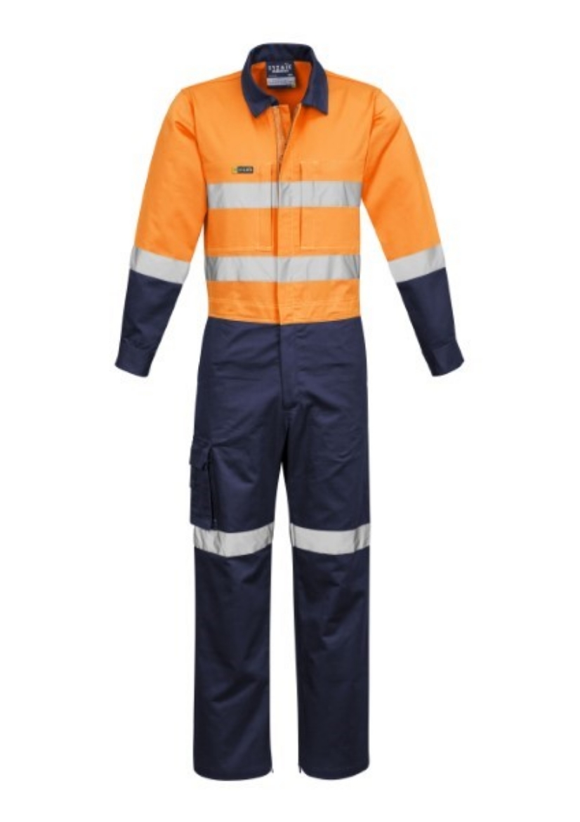Picture of Syzmik Mens Lightweight Cotton Drill Overalls with Reflective Tape