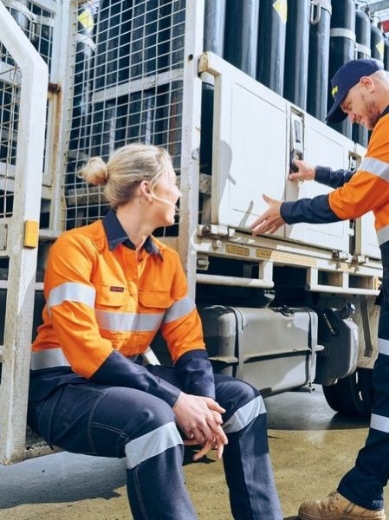 Picture of Bisley Ladies Apex 185 Hi Vis Ripstop Vented FR Shirt PPE2 ATPV 8.5