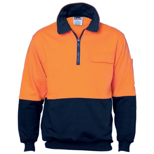 Picture of DNC Windcheater 1/2 Zip 100% Cotton 2 Tone
