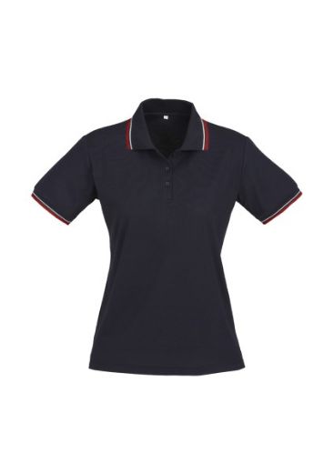 Picture of Biz Collection Ladies Cambridge Polo Shirt 50% Cotton 50% BizCool Polyester Pique Knit