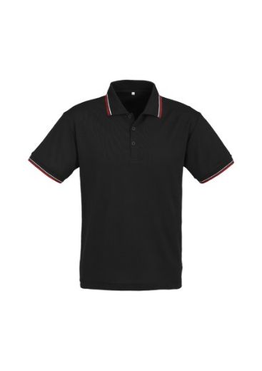 Picture of Biz Collection Mens Cambridge Polo Shirt 50% Cotton 50% BizCool Polyester Pique Knit