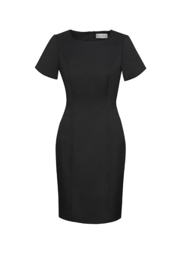 Picture of Biz Corporates Ladies Short Sleeve Shift Dress Cool Stretch