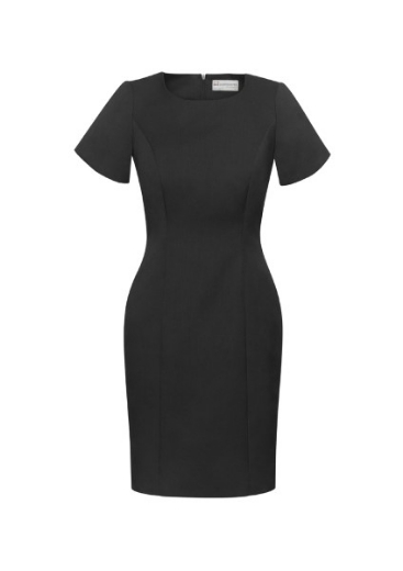 Picture of Biz Corporates Ladies Short Sleeve Shift Dress Cool Stretch