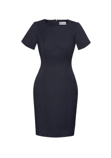 Picture of Biz Corporates Ladies Short Sleeve Shift Dress Cool Stretch