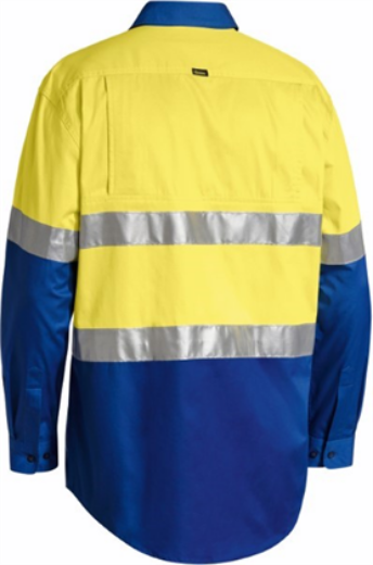 Picture of Bisley Cool Lightweight Shirt Long Sleeve 2 Hoop Reflective Tape