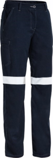 Picture of Bisley Flame Resistant Tencate Tecasafe Ladies Cargo Pant with Reflective 238gsm HRC 2 ATPV 8-9