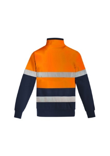 Picture of Syzmik Flame Resistant Arc Rated 1/4 Zip Brushed Fleece Windcheater with Reflective Tape