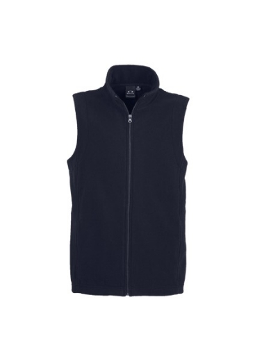 Picture of Biz Collection Mens Plain Poly Fleece Vest 100% Polyester Micro Fleece