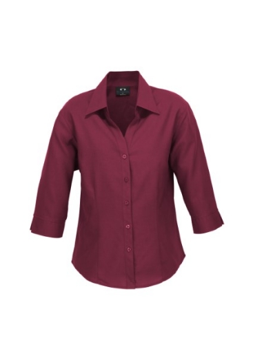 Picture of Biz Collection Ladies Oasis Shirt 3/4 Sleeve 100% breathable comfortcool polyester