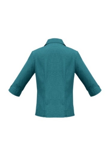 Picture of Biz Collection Ladies Oasis Shirt 3/4 Sleeve 100% breathable comfortcool polyester