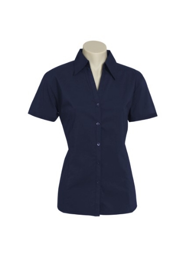 Picture of Biz Collection Ladies Metro Shirt Short Sleeve 65% Cotton 30% polyester 5% elastane