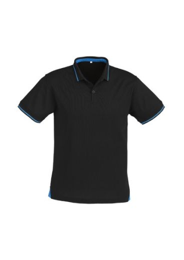 Picture of Biz Collection Mens Jet Polo Shirt 50% Cotton 50% BizCool Polyester Pique Knit