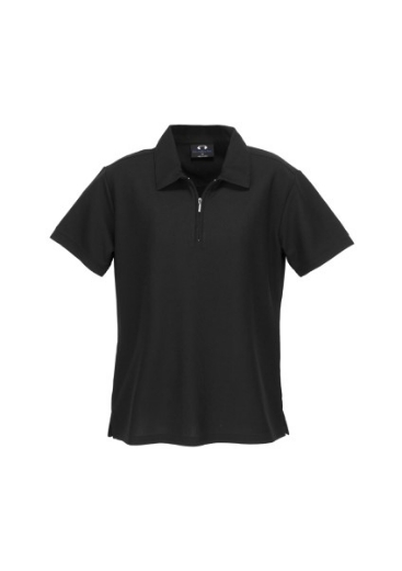 Picture of Biz Collection Ladies Micro Waffle Polo Shirt 100% Bizcool breathable polyester