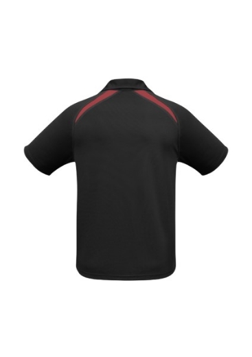 Picture of Biz Collection Mens Splice Polo Shirt 100% Bizcool Breathable Polyester Mesh Knit