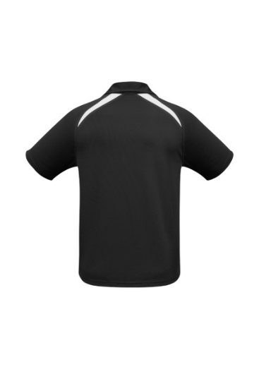 Picture of Biz Collection Mens Splice Polo Shirt 100% Bizcool Breathable Polyester Mesh Knit