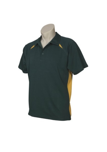 Picture of Biz Collection Mens Splice Polo Shirt 100% Bizcool Breathable Polyester Mesh Knit