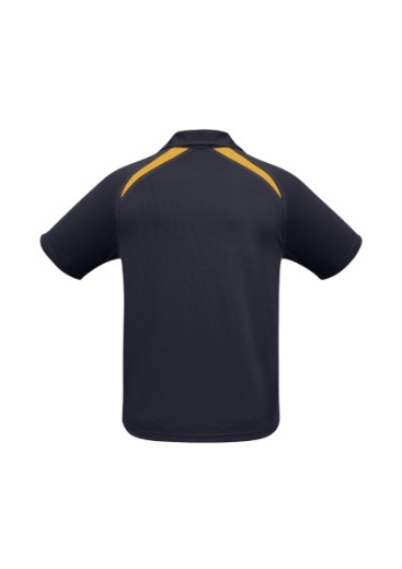 Picture of Biz Collection Mens Splice Polo Shirt 100% Bizcool Breathable Polyester Mesh Knit