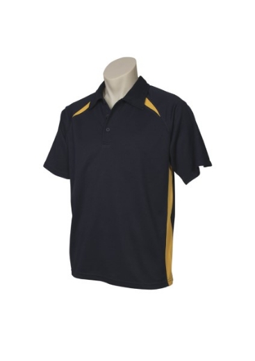Picture of Biz Collection Mens Splice Polo Shirt 100% Bizcool Breathable Polyester Mesh Knit