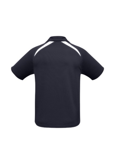 Picture of Biz Collection Mens Splice Polo Shirt 100% Bizcool Breathable Polyester Mesh Knit