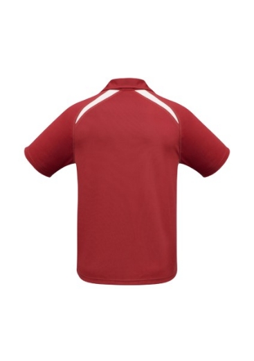 Picture of Biz Collection Mens Splice Polo Shirt 100% Bizcool Breathable Polyester Mesh Knit