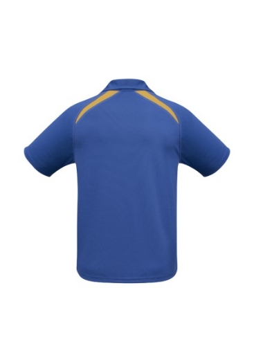 Picture of Biz Collection Mens Splice Polo Shirt 100% Bizcool Breathable Polyester Mesh Knit