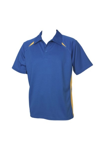 Picture of Biz Collection Mens Splice Polo Shirt 100% Bizcool Breathable Polyester Mesh Knit